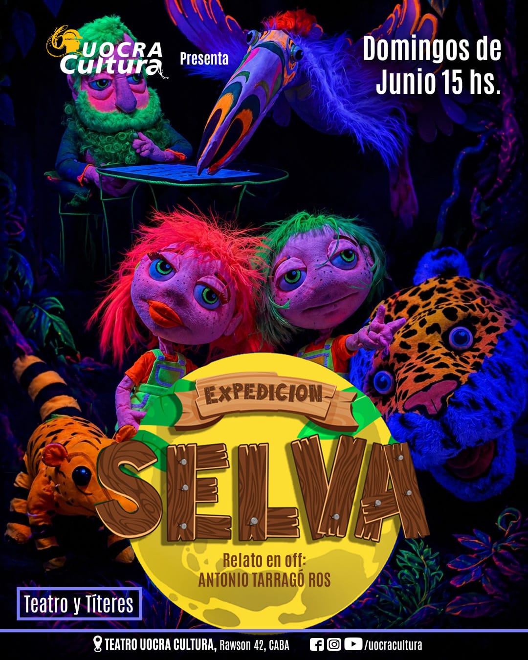 Expedición Selva<br/>Teatro Musical | Domingos 15.00hs