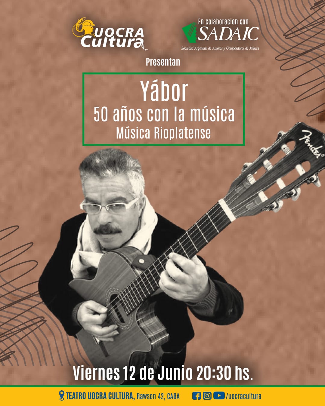 Yábor<br/>Música Rioplatense | Viernes 12/6 20.30hs